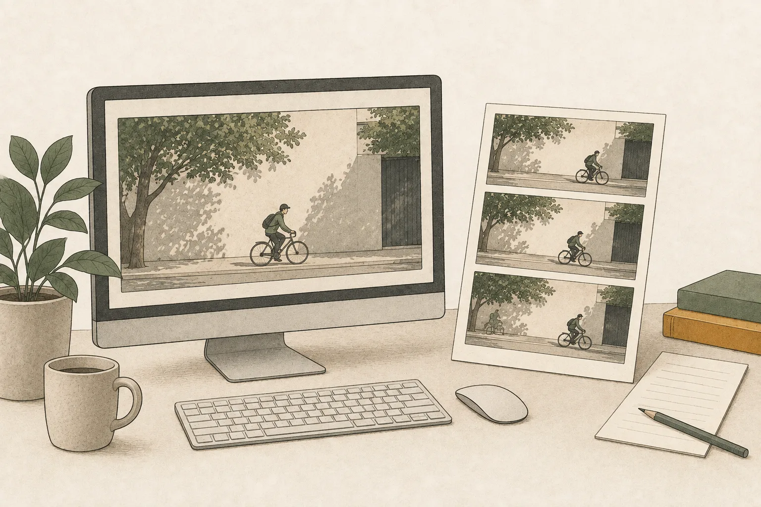 Reading video frames, not generating a video